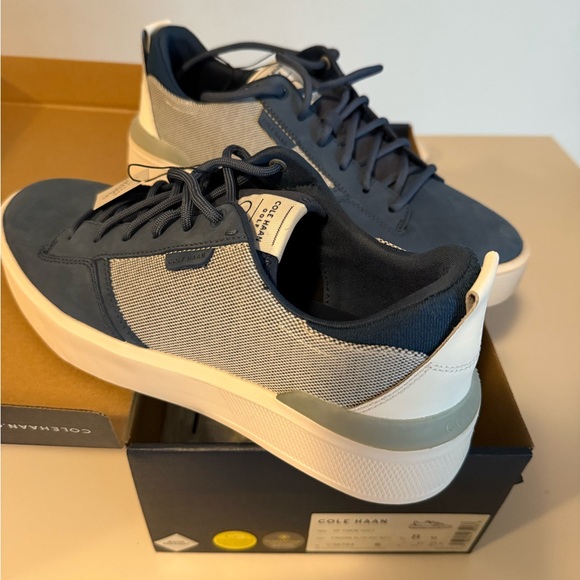 Cole Haan Navy and Cream Golf Shoes - Picture 1 of 7
